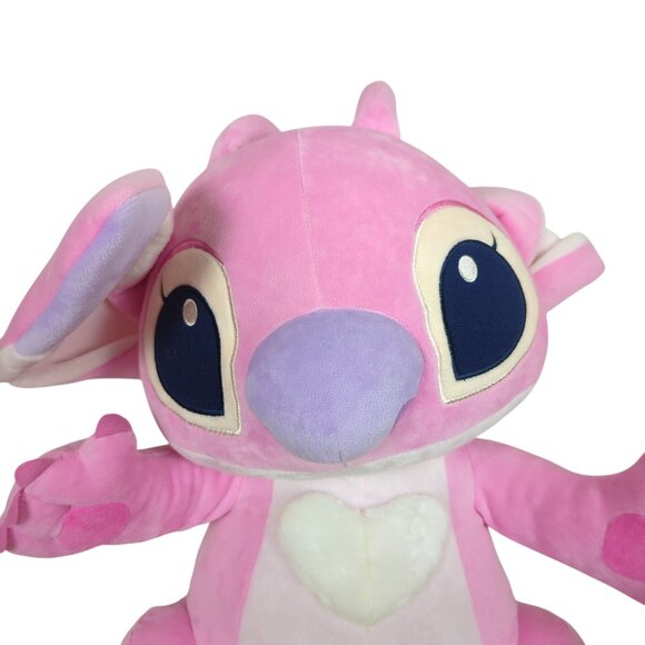 Disney Store Angel Plush Lilo & Stitch Pink Stuffed Animal 18" w/ Tags - Picture 8 of 16